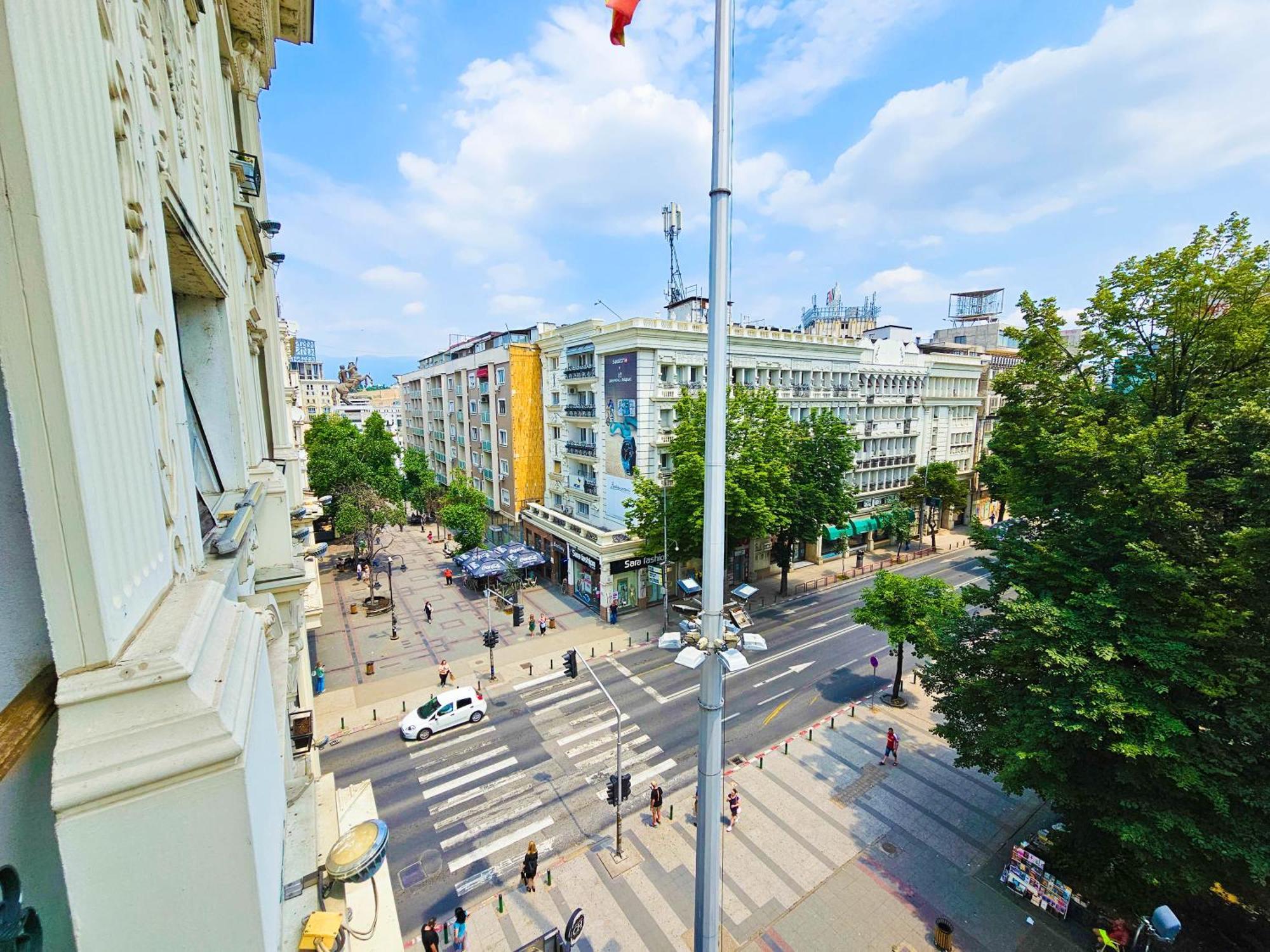 Apartment Skopje Square Exteriör bild